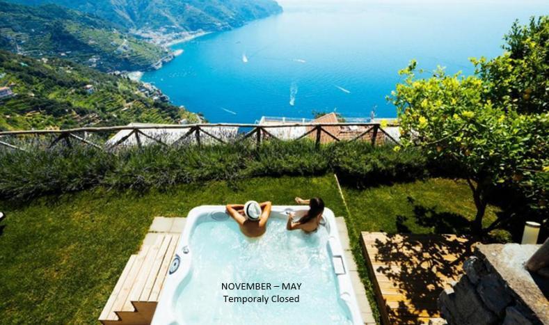 Sea View Villa In Ravello With Lemon Pergola, Gardens And Jacuzzi - Ideal For Elopements Exterior foto