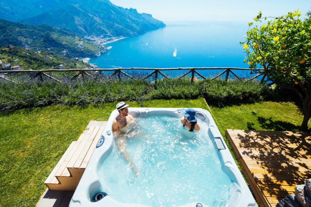 Sea View Villa In Ravello With Lemon Pergola, Gardens And Jacuzzi - Ideal For Elopements Exterior foto